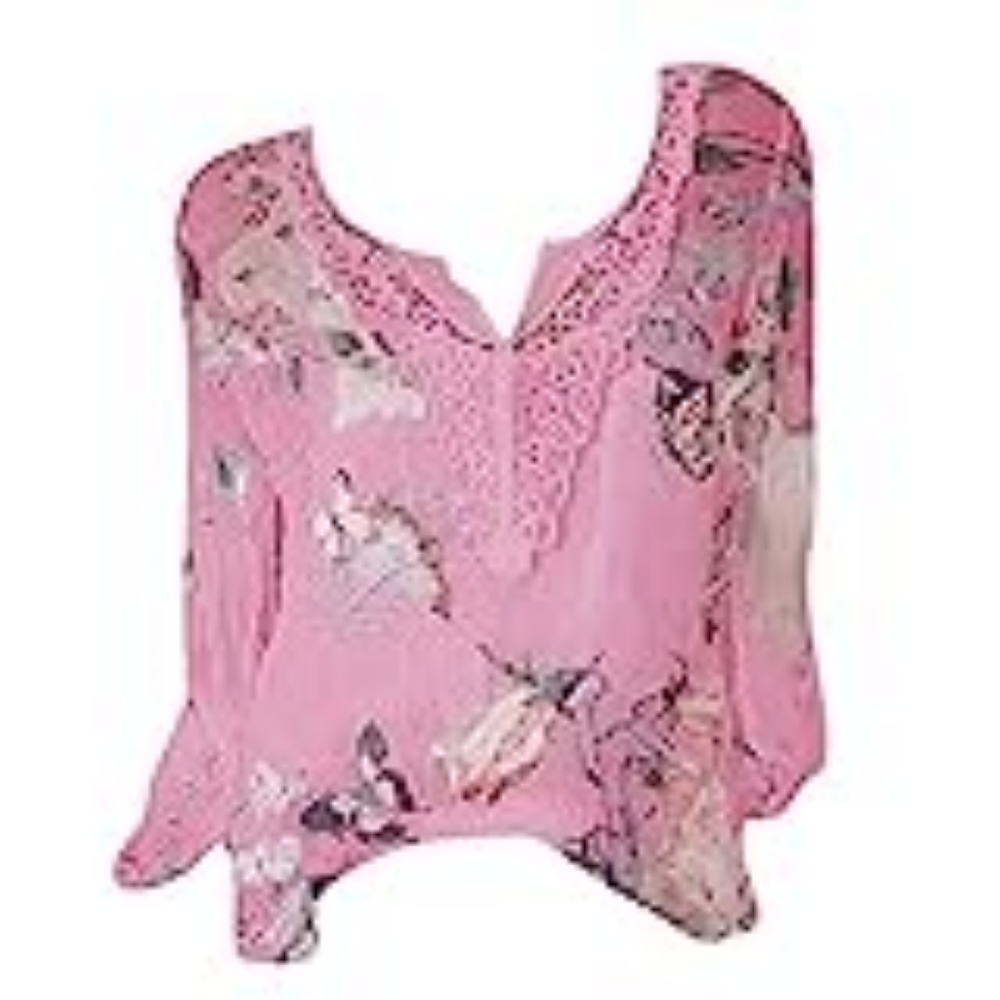 Womens Top Formal  Floral Blouse